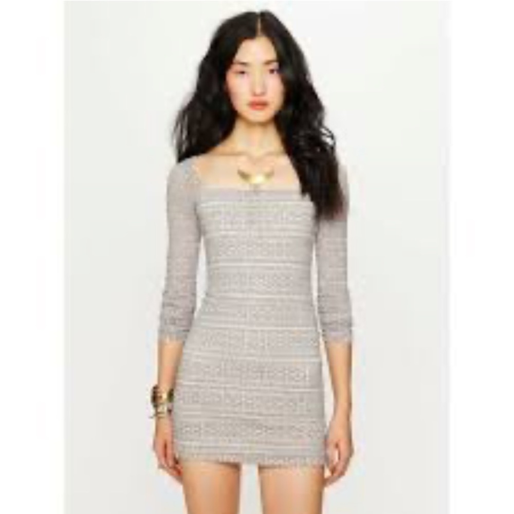 Free People good girl gone bad fitted bodycon dress with open‎ back/ S